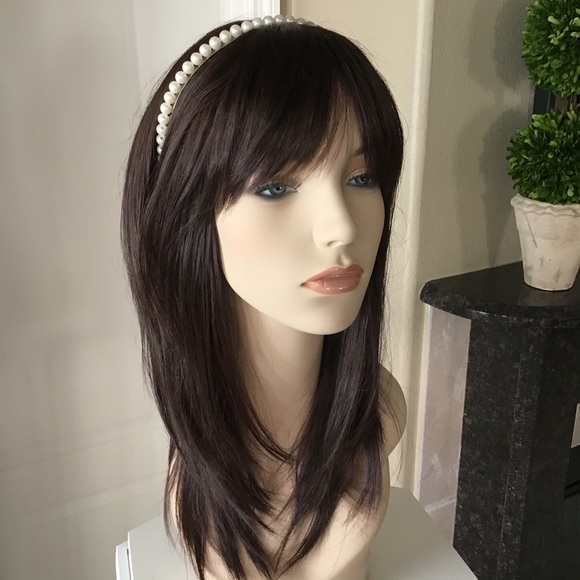 NEW White Faux Pearl Head Band Hair Bridal Bridesmaid Party Princess Formal Halo - Picture 2 of 12